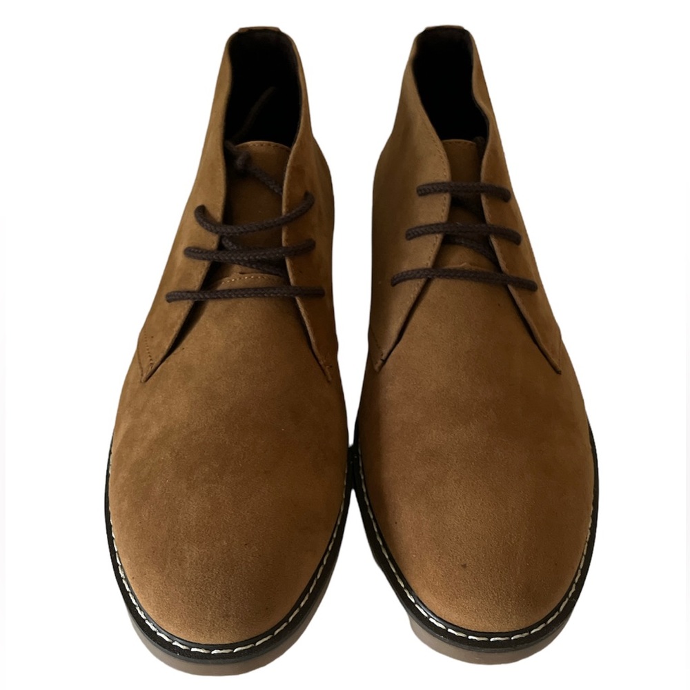 Men’s Tan Faux Suede Boots Size 10